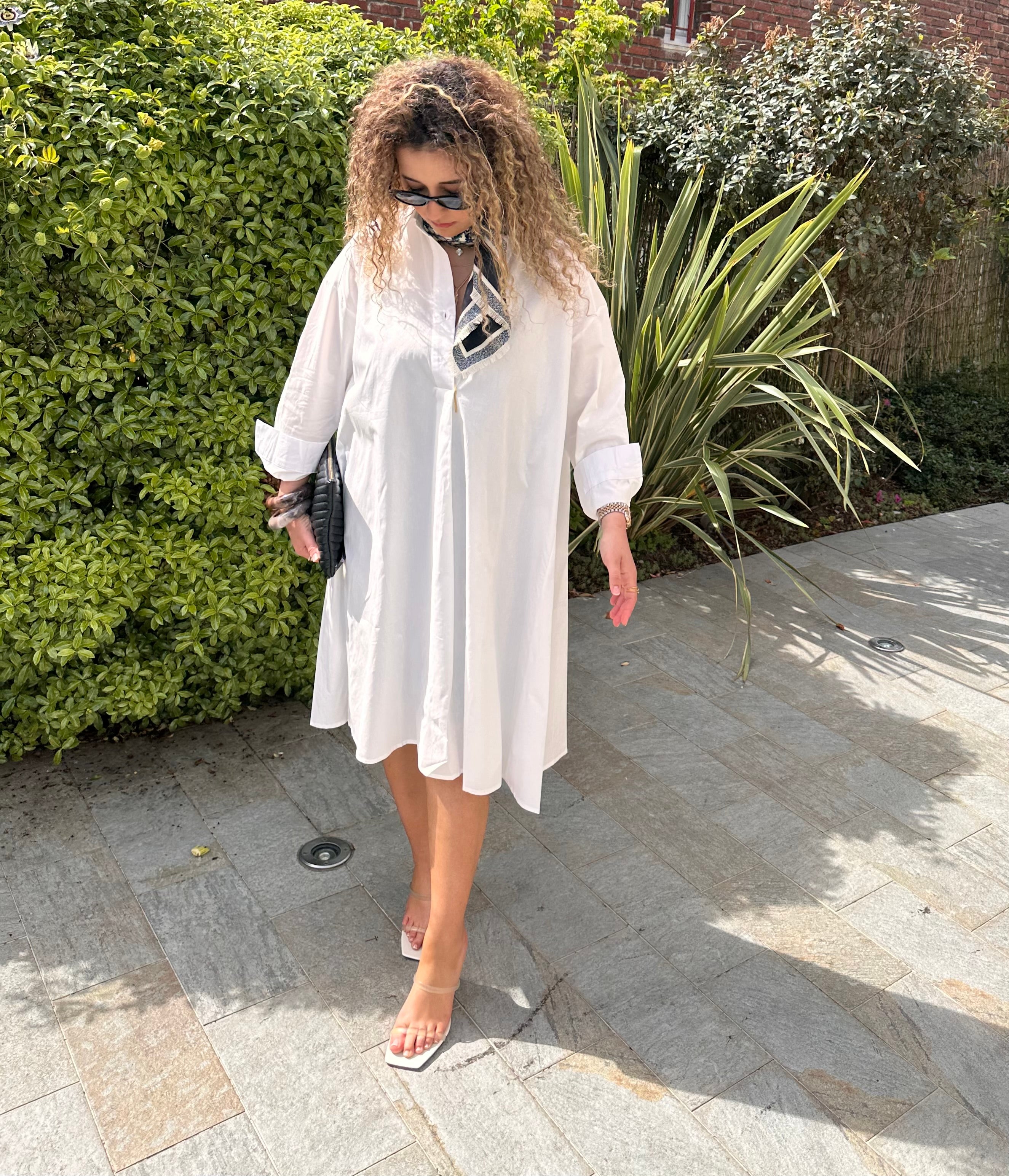 Robe chemise blanche