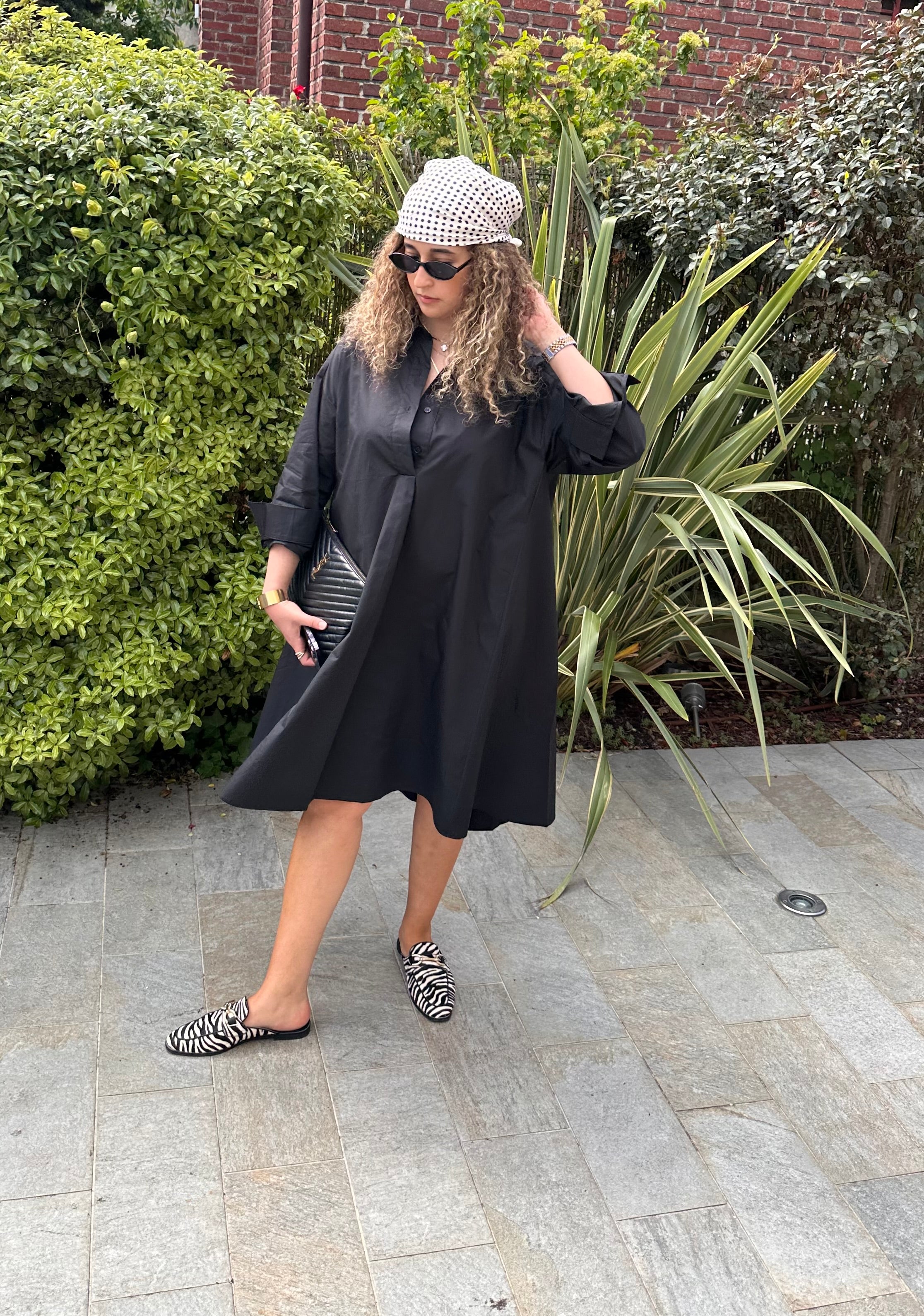 Robe chemise noire