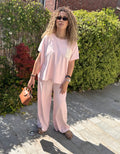 Ensemble rose : t-shirt + pantalon