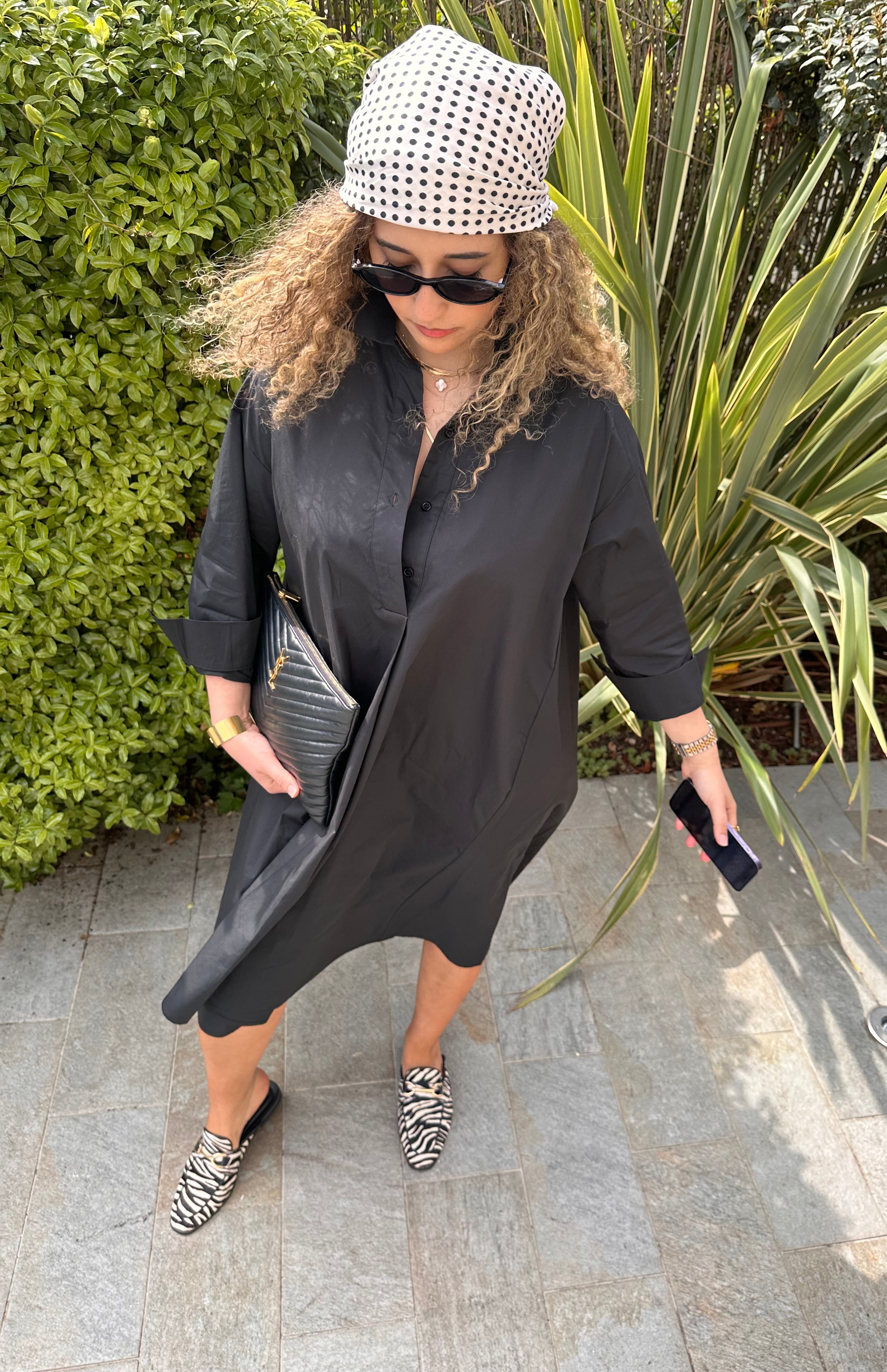 Robe chemise noire